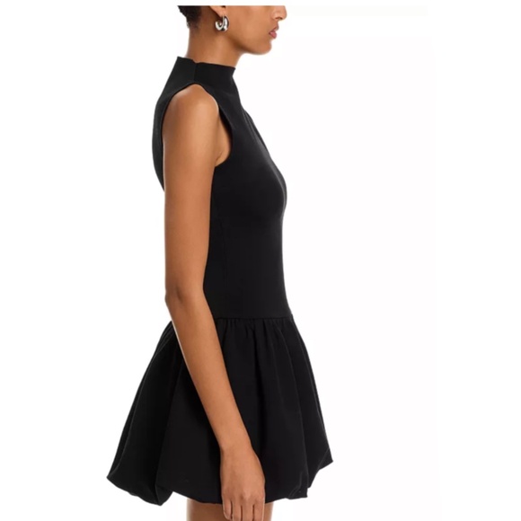 AQUA Bubble Sleeveless Mini Dress in Black – NWT - Picture 5 of 7